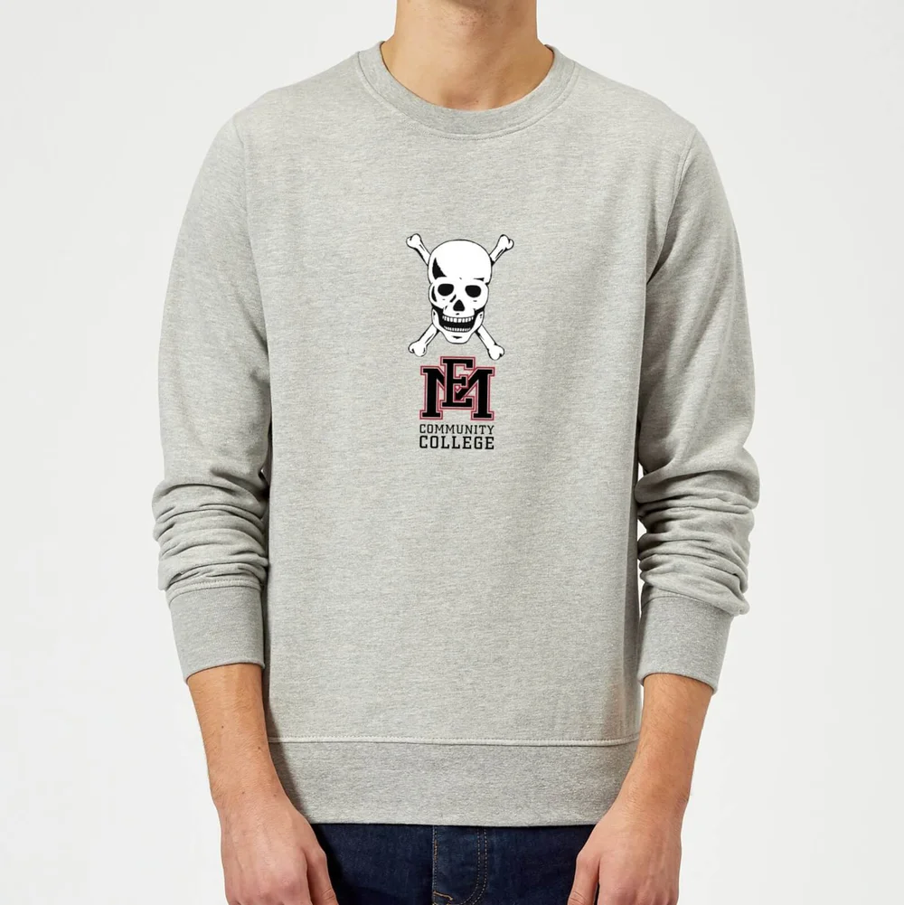 Sweat Homme Tête de Mort et Logo - East Mississippi Community College - Gris - S - Gris Image 1
