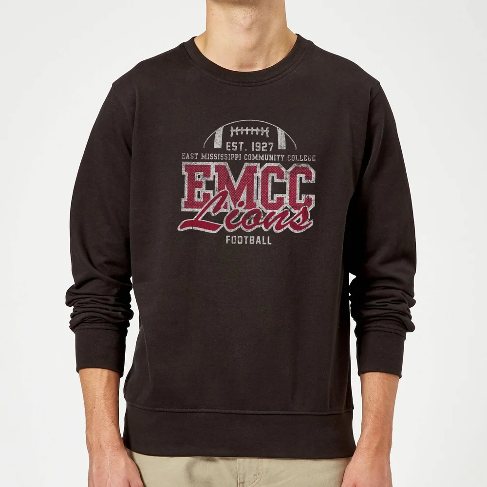 Sweat Homme Lion et Effet Abîmé - East Mississippi Community College - Noir - S Image 1