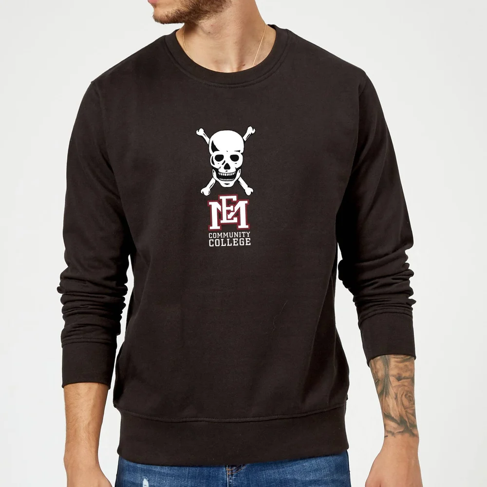 Sweat Homme Tête de Mort et Logo - East Mississippi Community College - Noir - S Image 1