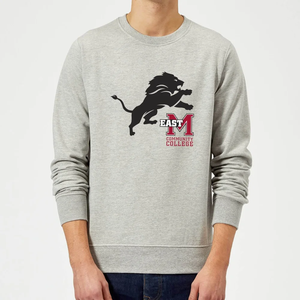 Sweat Homme Lion et Logo - East Mississippi Community College - Gris - S - Gris Image 1