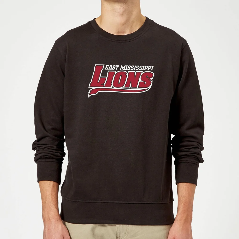 Sweat Homme Logo Lions Script - East Mississippi Community College - Noir - S Image 1