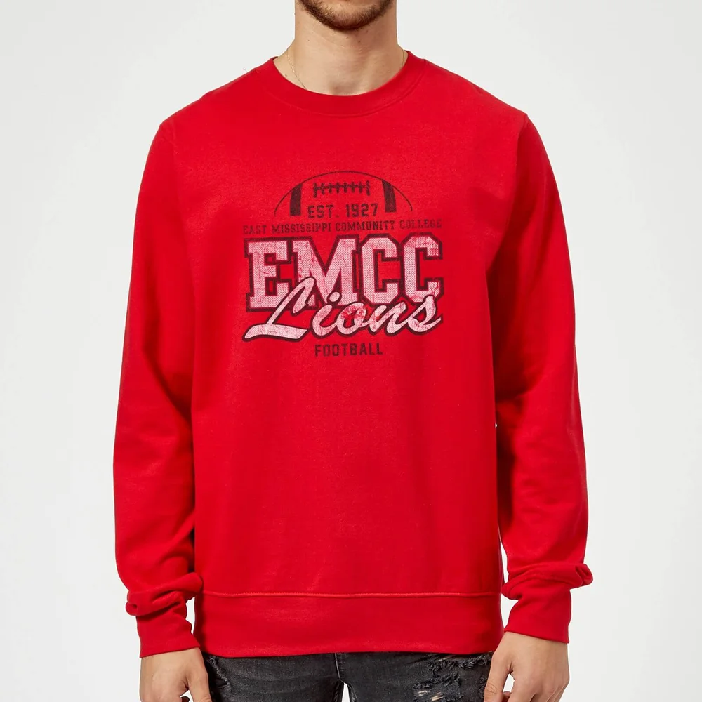 Sweat Homme Lion et Effet Abîmé - East Mississippi Community College - Rouge - S Image 1