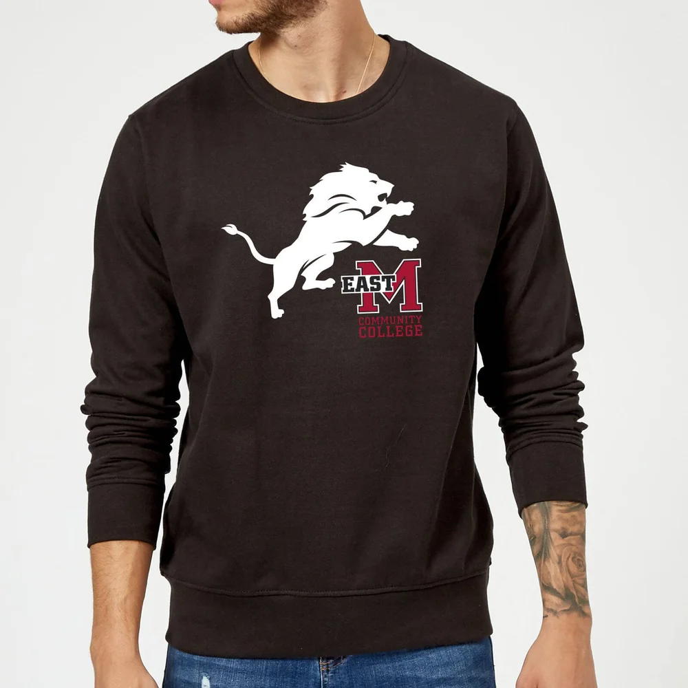 Sweat Homme Lion et Logo - East Mississippi Community College - Noir - S Image 1