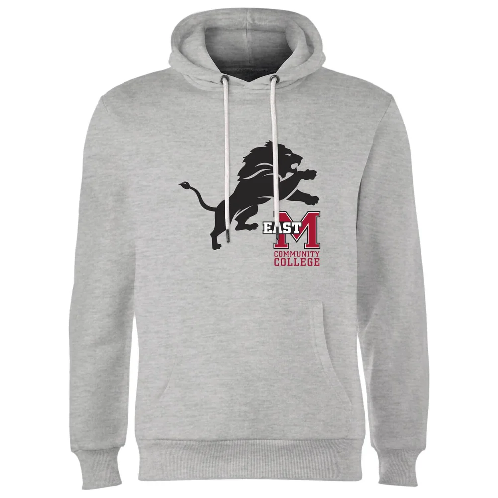 Sweat à Capuche Homme Lion et Logo - East Mississippi Community College - Gris - S - Gris Image 1