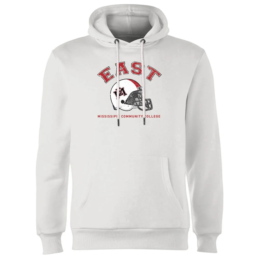 Sweat à Capuche Homme Casque - East Mississippi Community College - Blanc - S - Blanc Image 1