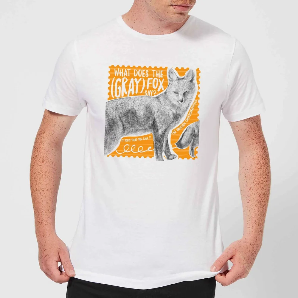 T-Shirt Homme Renard Gris - Natural History Museum - Blanc - S - Blanc Image 1