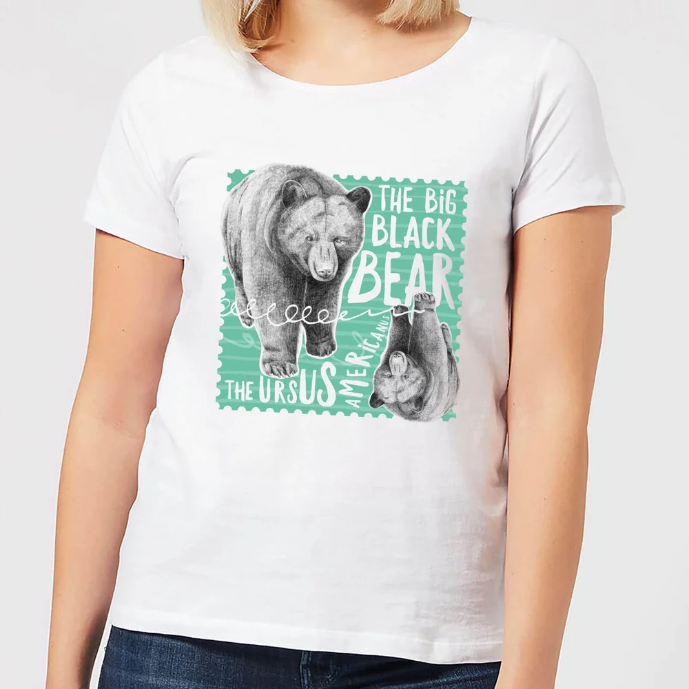 T-Shirt Femme Ours Brun - Natural History Museum - Blanc - S - Blanc Image 1
