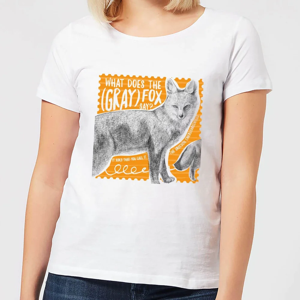 T-Shirt Femme Renard Gris - Natural History Museum - Blanc - S - Blanc Image 1