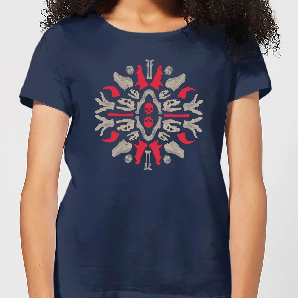 T-Shirt Femme Dinosaures et Fossiles - Natural History Museum - Bleu Marine - S - Navy Image 1