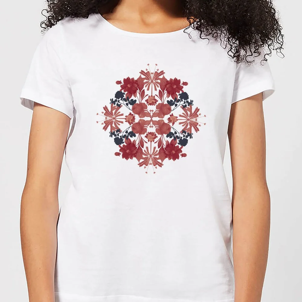 T-Shirt Femme Fleurs et Feuilles - Natural History Museum - Blanc - S - Blanc Image 1