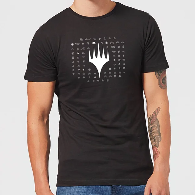 T-Shirt Homme Emblèmes 25e Anniversaire de Magic : The Gathering - Noir