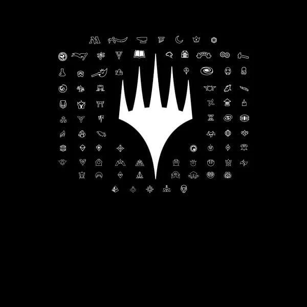 T-Shirt Femme Emblèmes 25e Anniversaire de Magic : The Gathering - Noir
