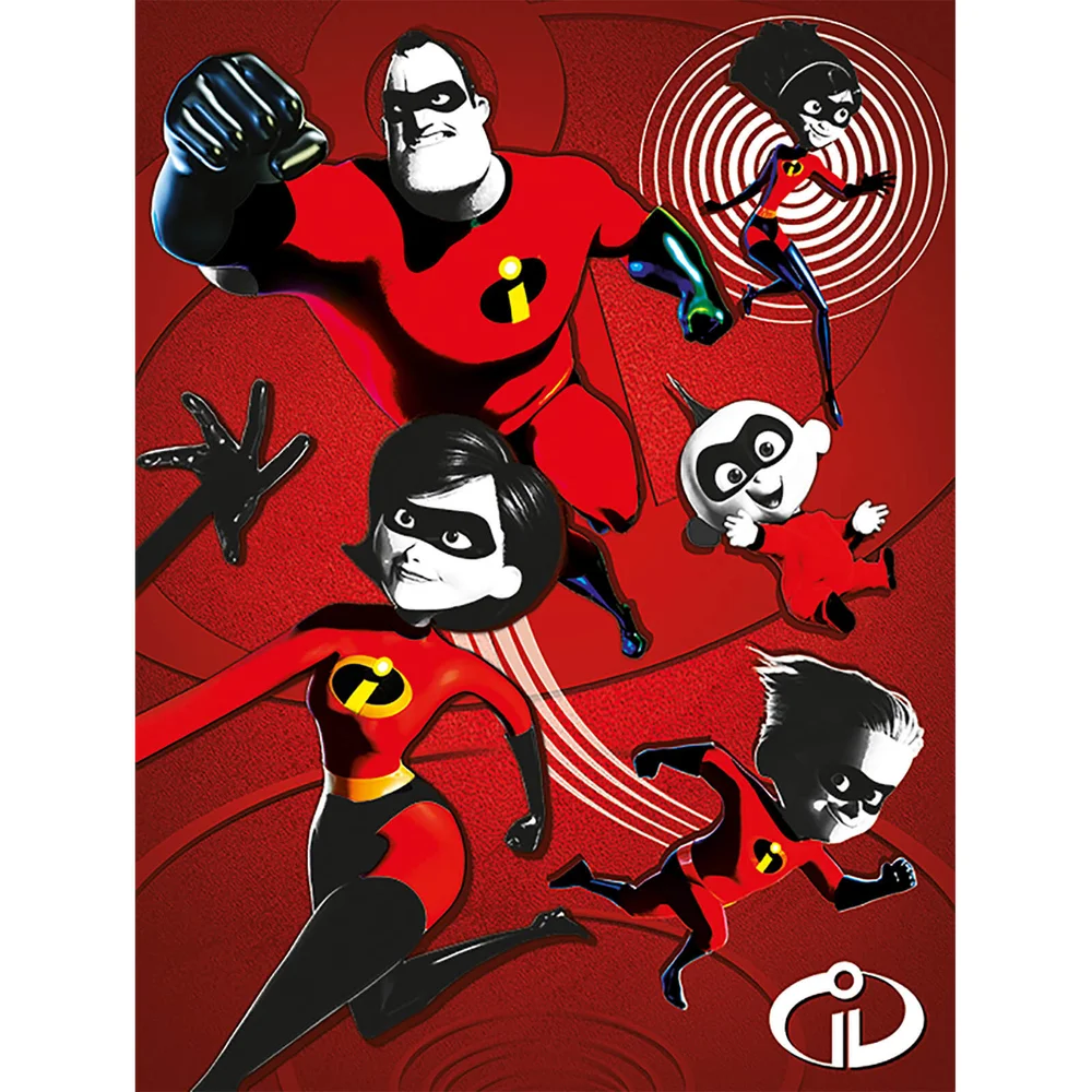 Incredibles 2 (Family) 60 x 80cm Canvas Image 1