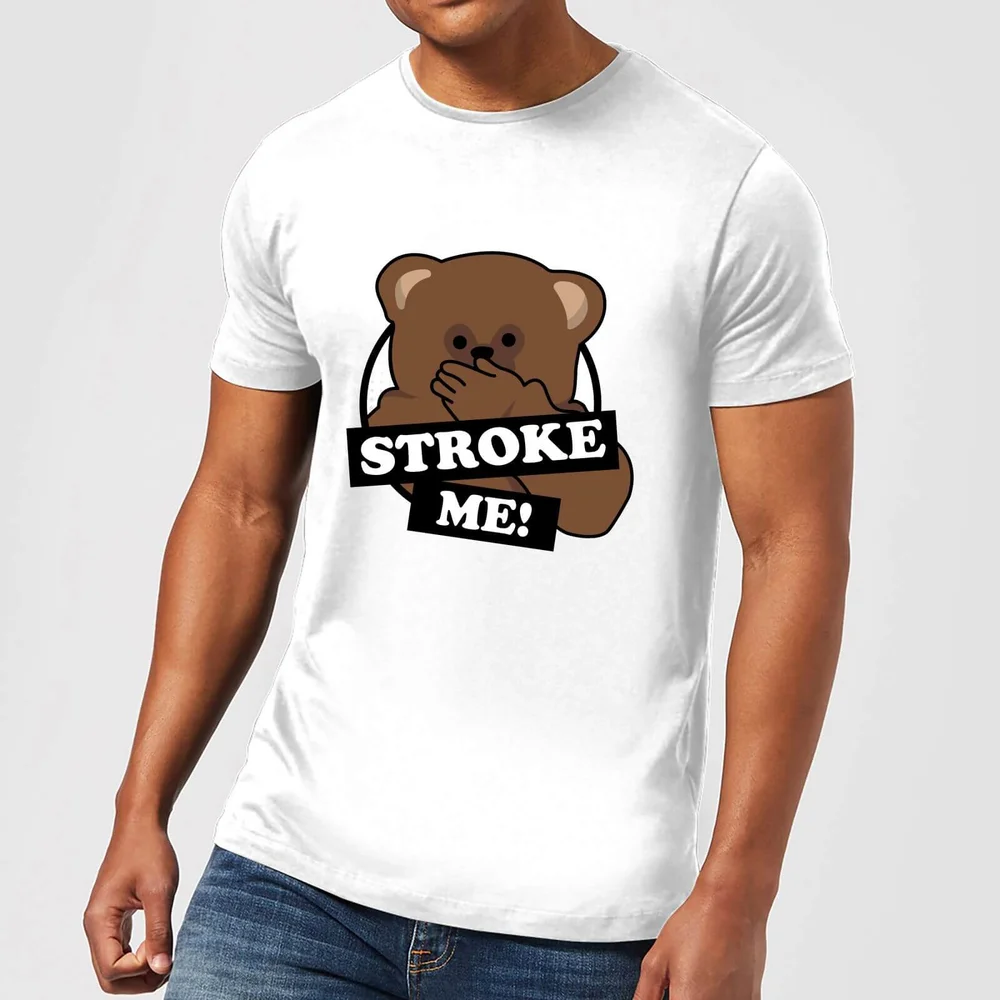T-Shirt Homme Stroke Me Bungle Rainbow - Blanc - S - Blanc Image 1