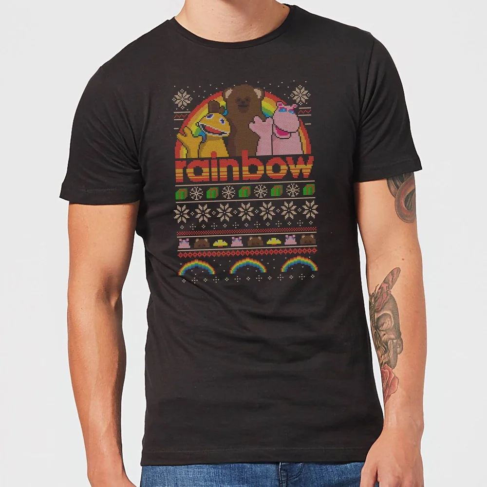 Sweat Homme C'est Noël ! Rainbow - Noir - S - Noir Image 1