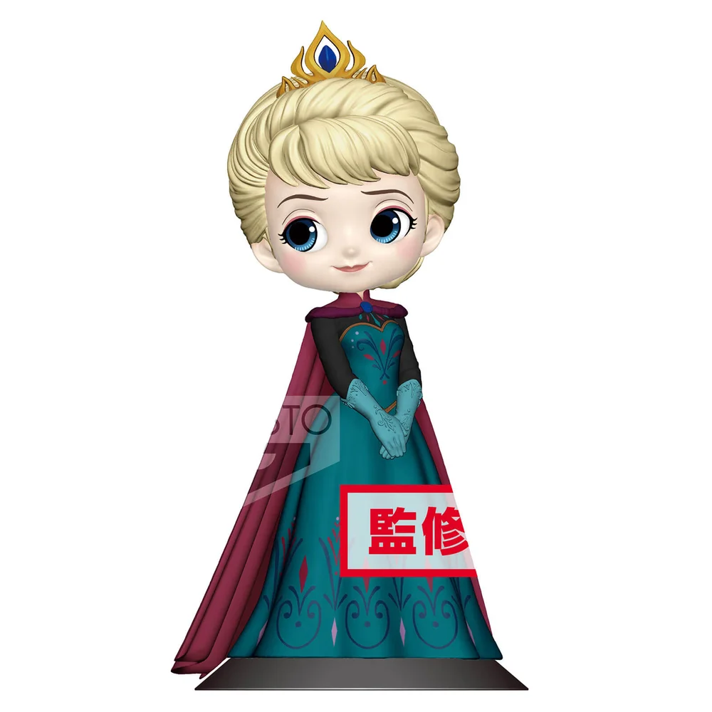 Figurine La Reine des neiges Elsa Reine 14 cm (Version Classique ) Disney - Banpresto Q Posket Image 1