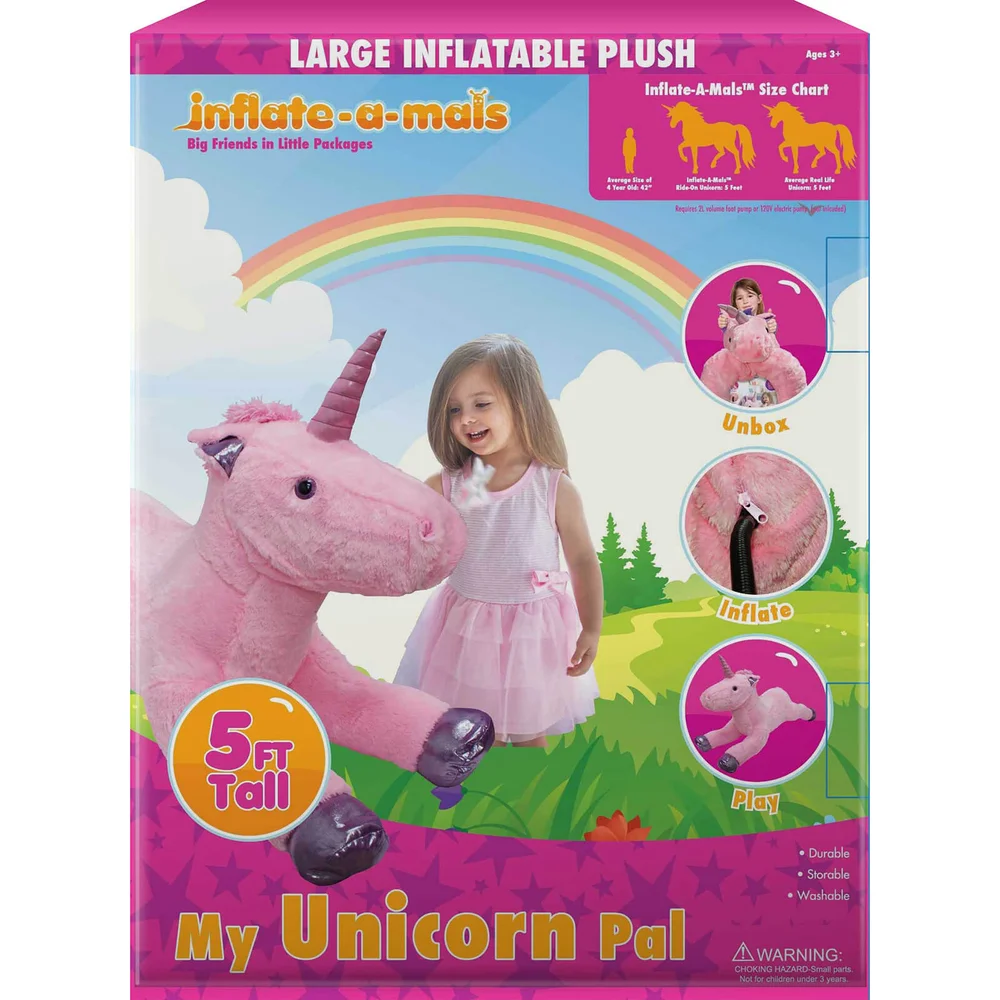 Inflate-A-Mals - 5 Foot Unicorn Image 1