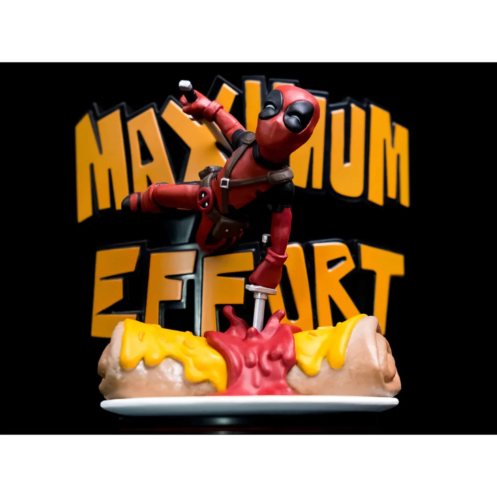 Quantum Mechanix Marvel Deadpool Maximum Effort Q-Fig Diorama Image 1