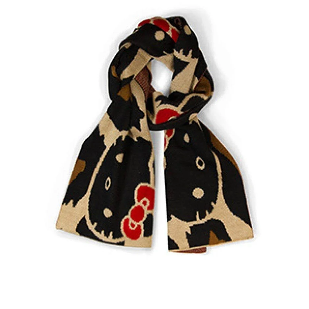 Écharpe Hello Kitty Marron Léopard - Loungefly Image 1