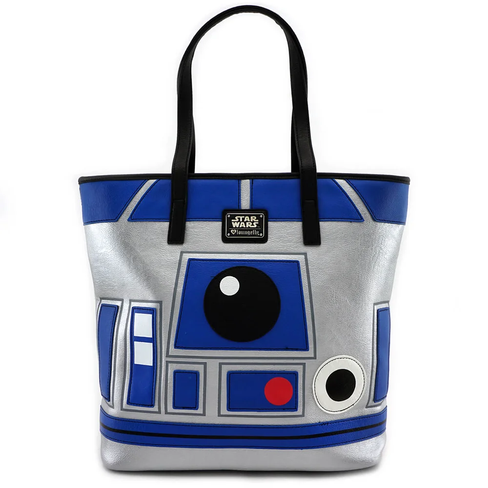 Loungefly - Sac fourre-tout grand format à deux faces R2-D2 et BB-8 de Star Wars Image 1