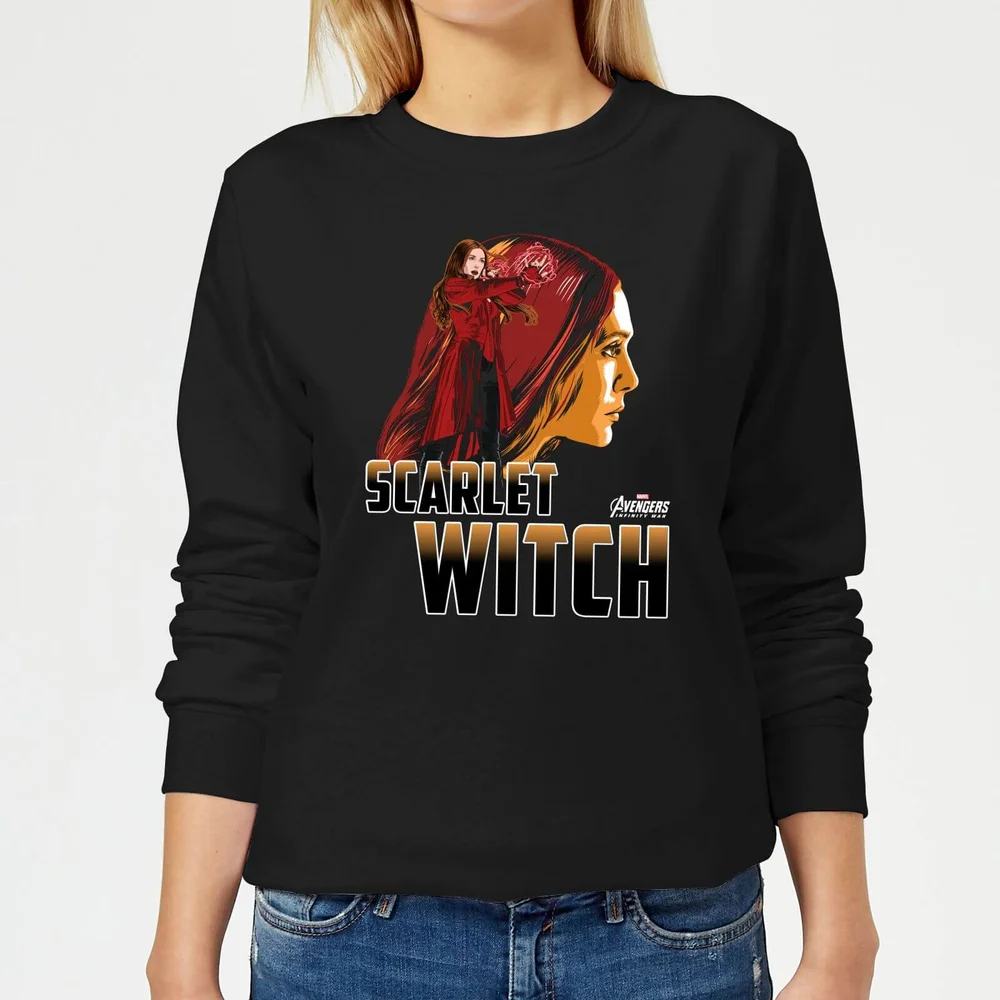 Sweat Femme Scarlet Witch - Sorcière rouge Avengers - Noir - S Image 1
