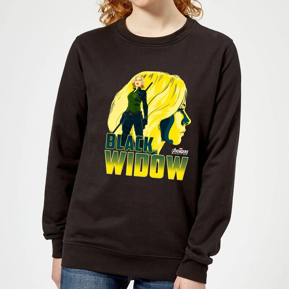Sweat Femme Black Widow Avengers - Noir - S Image 1