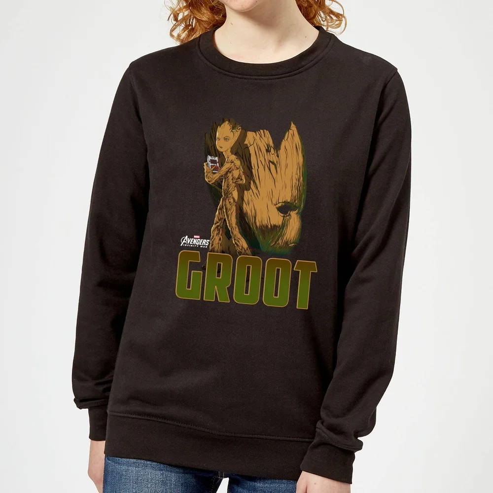 Sweat Femme Groot Avengers - Noir - S Image 1