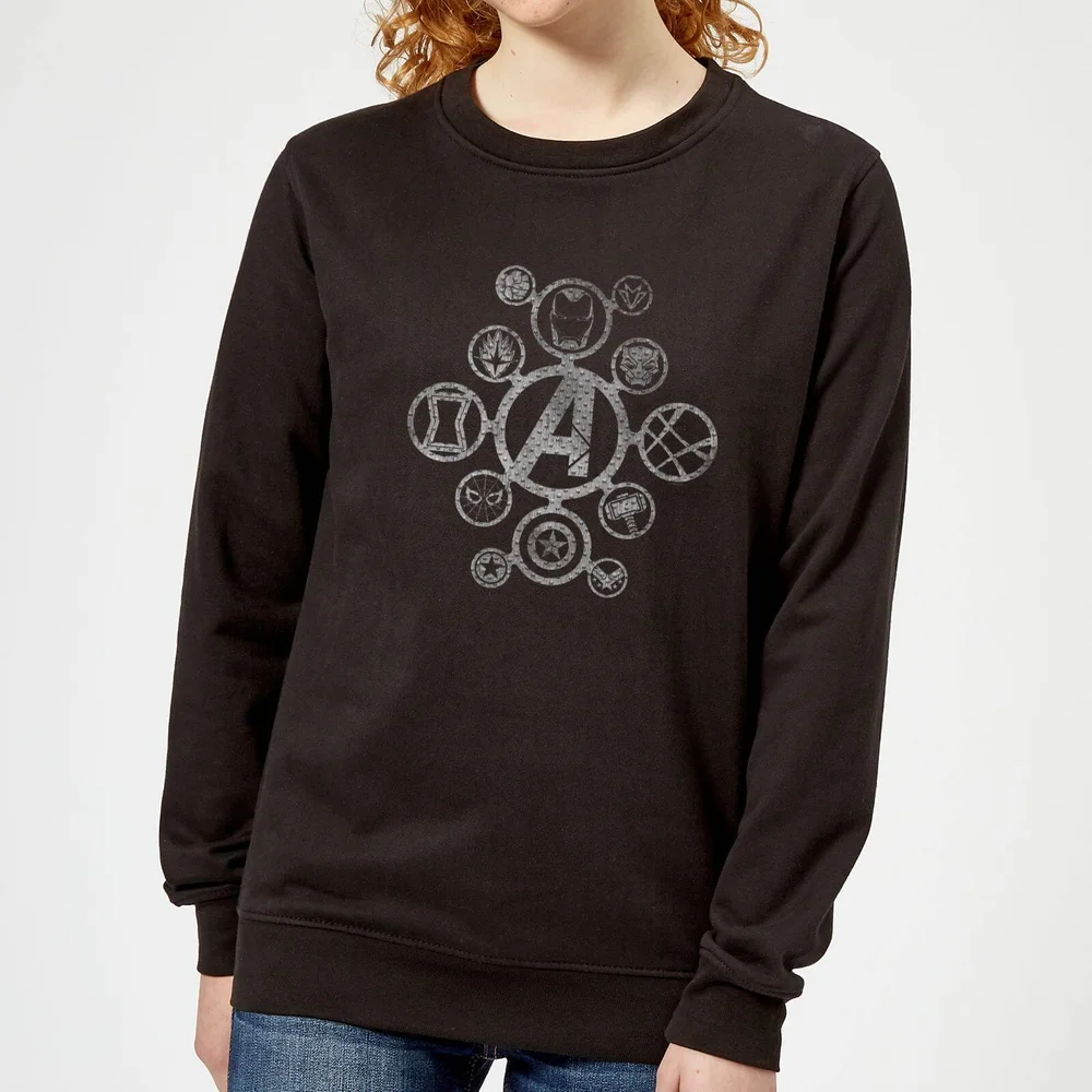 Sweat Femme Logo Effet Métallisé Avengers - Noir - S Image 1