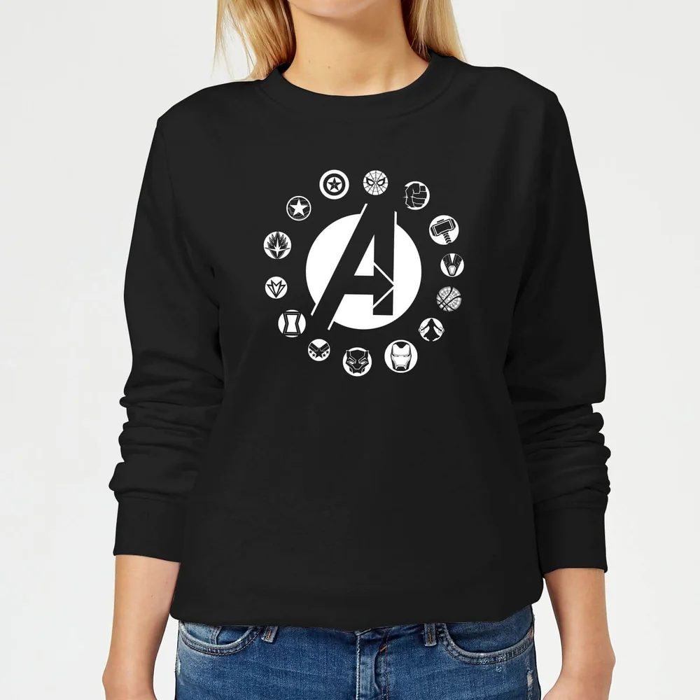 Sweat Femme Team Logo Avengers - Noir - S Image 1