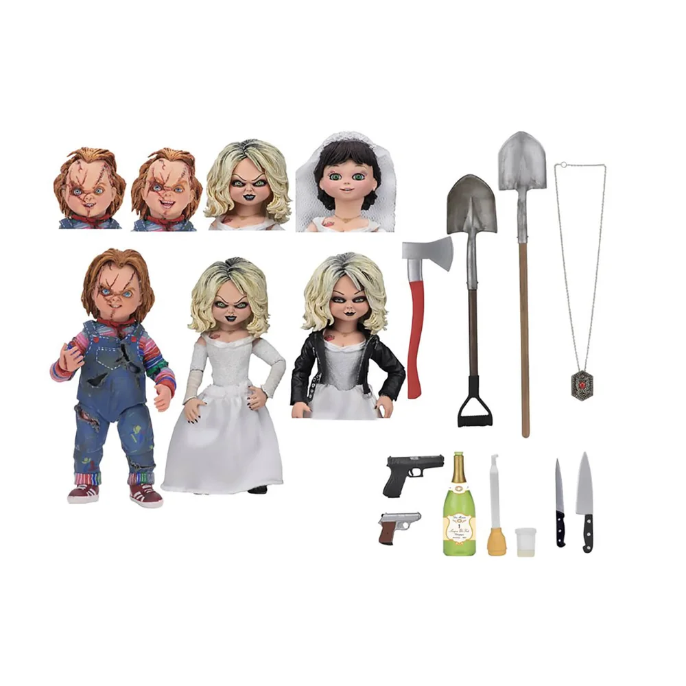 Lot de 2 Figurines Chucky et Tiffany NECA Bride of Chucky Ultimate Image 1