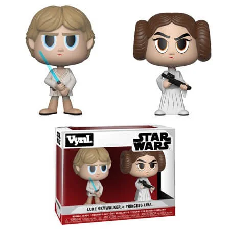 Star Wars Princesse Leia & Luke Skywalker Vynl. Image 1