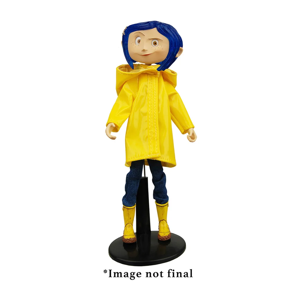 Figurine Coraline avec Imperméable Jaune - NECA Image 1
