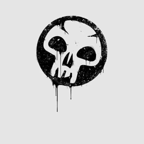 T-Shirt Homme Mana Noir - Magic : The Gathering - Gris