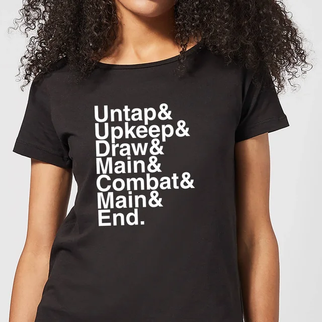 T-Shirt Femme Phases - Magic : The Gathering - Noir