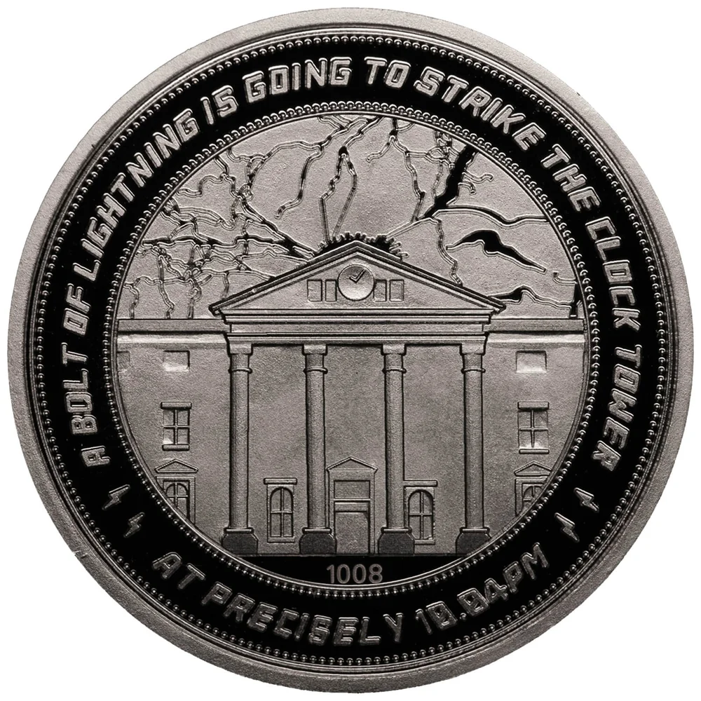 Pièce de collection – Retour vers le futur – Tour de l’horloge – Édition limitée : argent Image 1