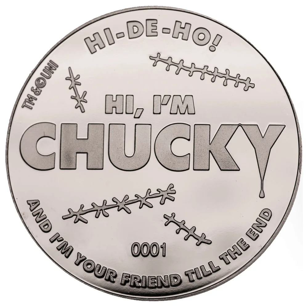 Pièce de Collection Chucky - Édition Argentée Exclusive pour Zavvi Image 1