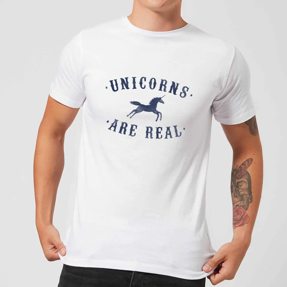 Florent Bodart Unicorns Are Real Men's T-Shirt - White - 5XL Image 1