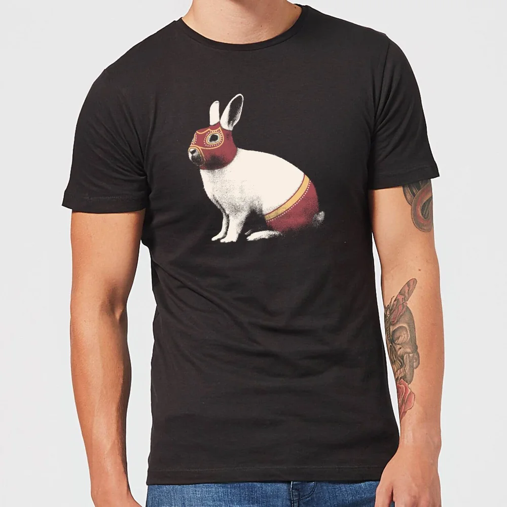 Florent Bodart Lapin Catcheur Men's T-Shirt - Black - 3XL - Noir Image 1