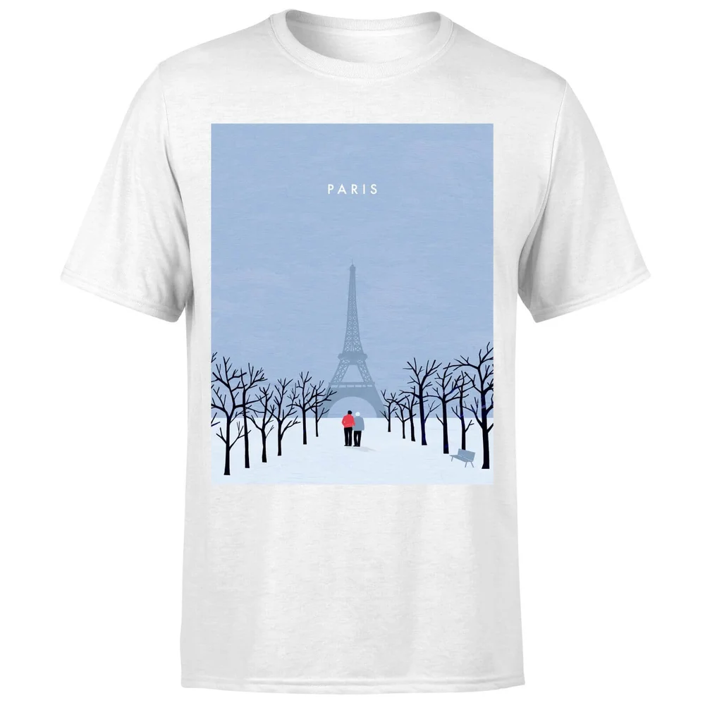 Paris Men's T-Shirt - White - 5XL Image 1