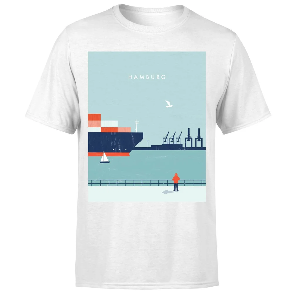 Hamburg Men's T-Shirt - White - 5XL Image 1