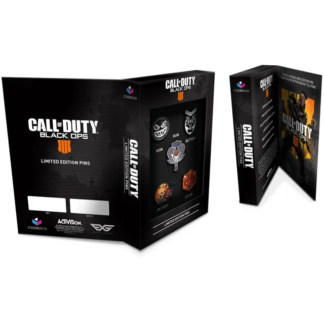 Call of Duty Black Ops IV Codebox Pin Badges en émail
