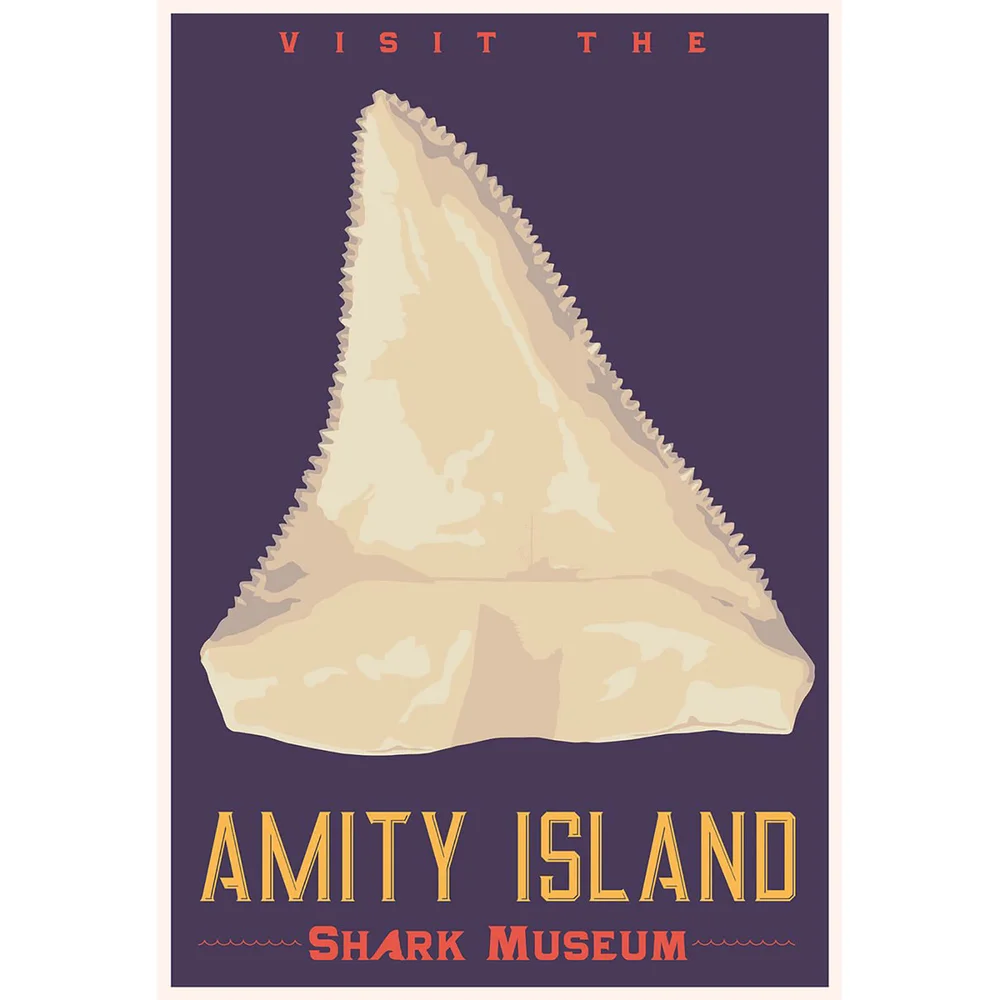 Affiche Les Dents de la Mer "Shark Museum" par Steve Thomas Édition Limitée 33 cm x 46 cm - Exclusivité SDCC Image 1