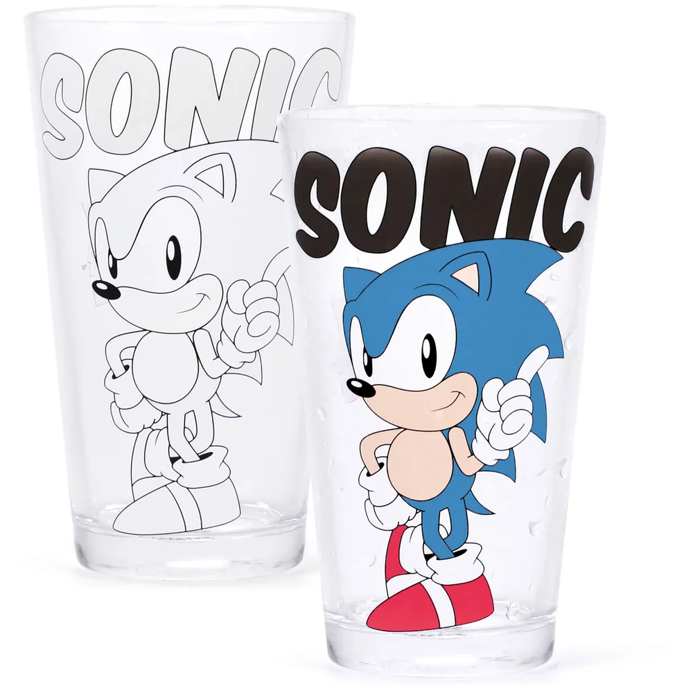 Sonic The Hedgehog – Verre thermoréactif (à froid) Image 1