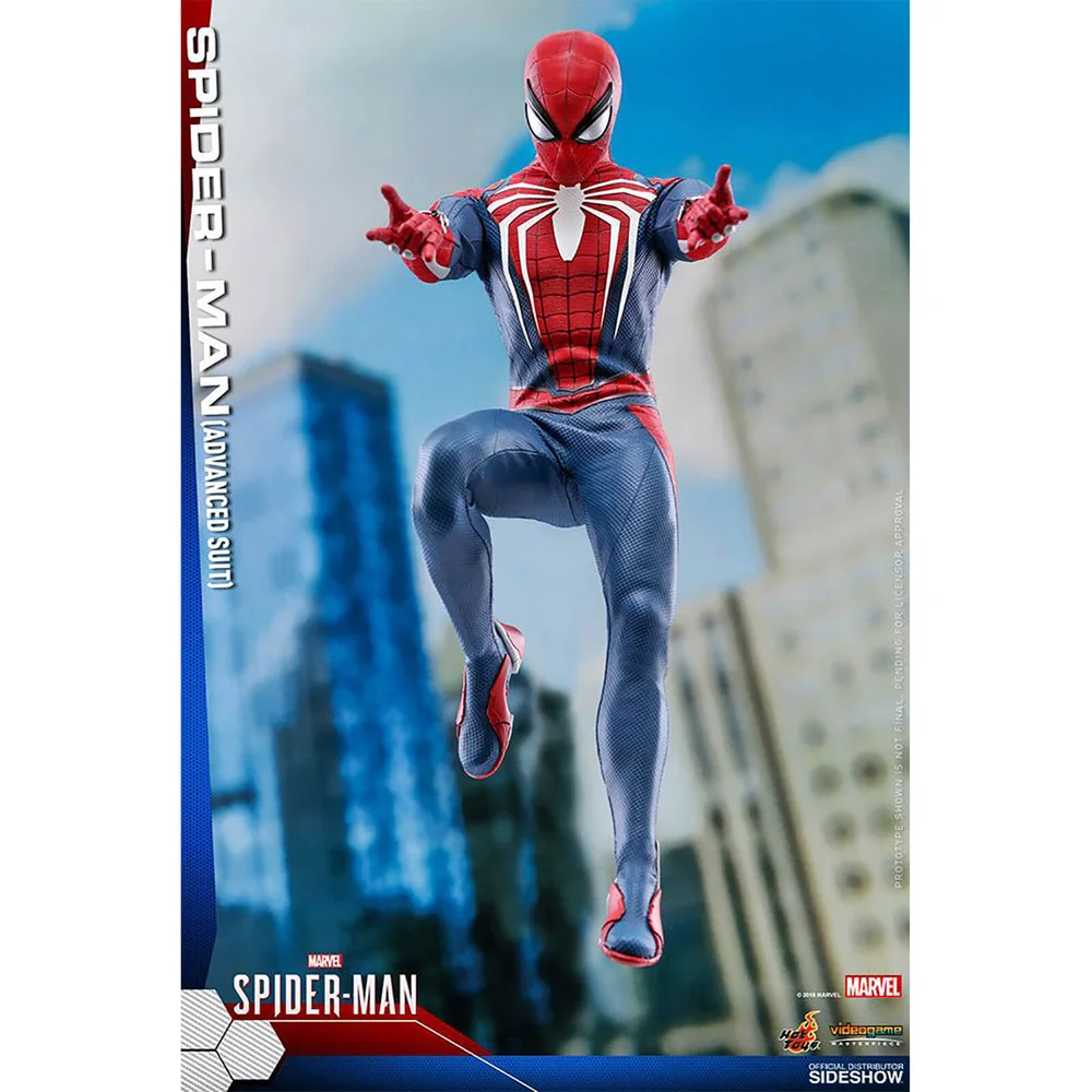 Figurine articulée Masterpiece Spider-Man (costume avancé) tirée du jeu vidéo Spider-Man de Marvel, échelle 1:6 (30 cm) Image 1