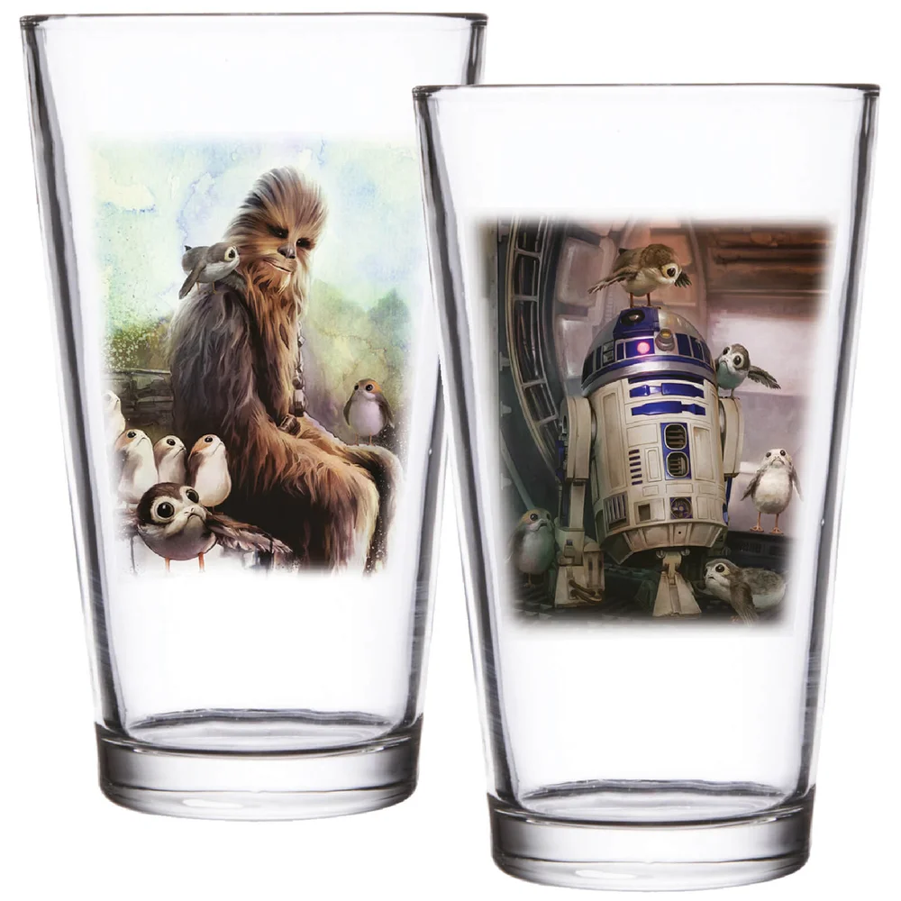 Lot de 2 Verres Chewbacca & RD-D2 - Funko Homeware - Stars Wars : Les Derniers Jedi Image 1