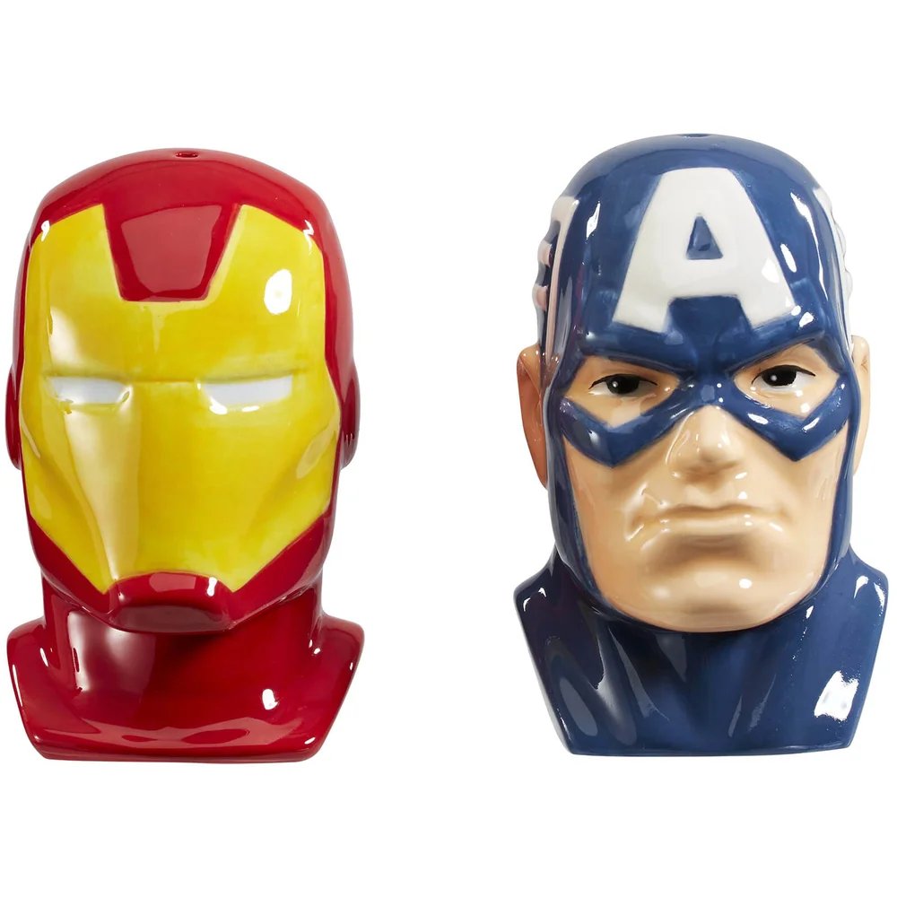 Salière & Poivrière - Captain America & Iron Man - Marvel Image 1