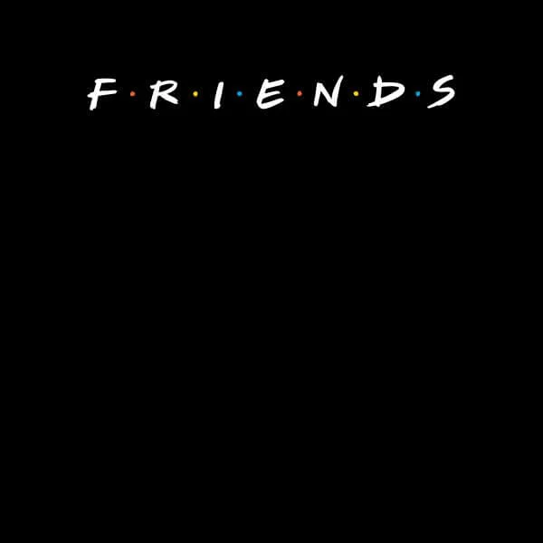 T-Shirt Femme Logo - Friends - Noir