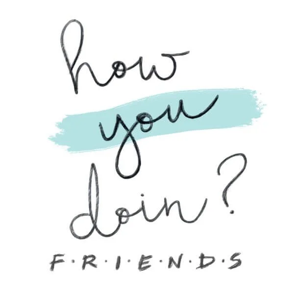 T-Shirt Femme How You Doin? - Friends - Blanc