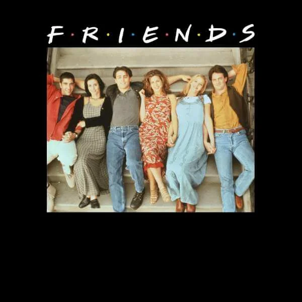 Sweat Homme Personnages Rétro - Friends - Noir