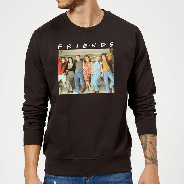 Sweat Homme Personnages Rétro - Friends - Noir